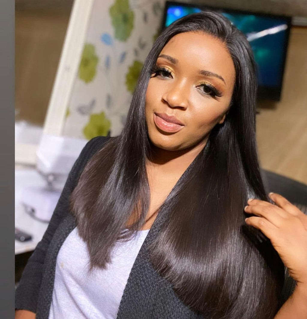 Double Drawn Machine Made Wigs Full Frontal Wig – Shara Hair ZA