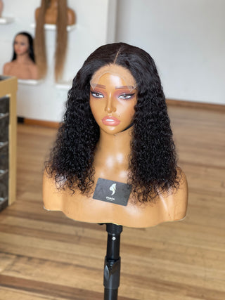 Clearance: 12a Water curl  Grab and Go Glueless 5*5 12” Bob (Available instore & Whatsapp)