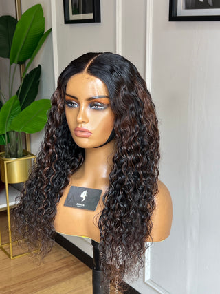 Mongolian Curls Bleached 5x5 HD 20” Wig