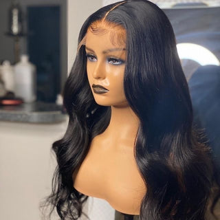 14a Machine Made Wigs : Bodywave 5×5 HD Closure Glueless Wigs