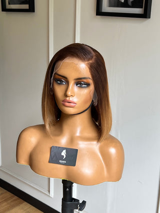 Tamara HD Full Frontal 10” Bleached Bob to Ombré