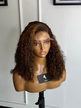 14a Curls SDD 5x5 14” Highlighted Wig