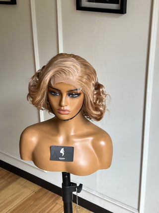 13a Bouncy Curls Glueless 5x5 10” Blonde