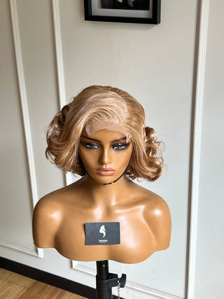 13a Bouncy Curls Glueless 5x5 10” Blonde