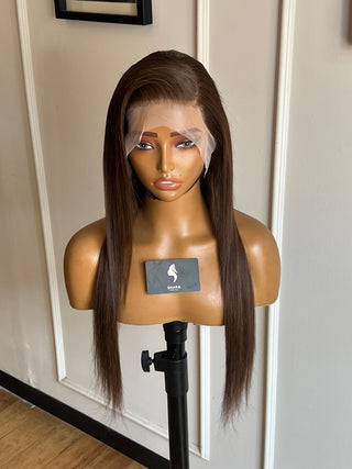 Clearance Unit: 12a Brown 18” Full Frontal Wig