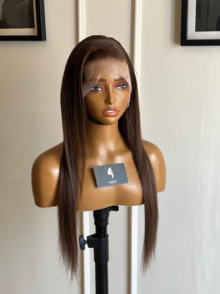 Clearance Unit: 12a Brown 18” Full Frontal Wig