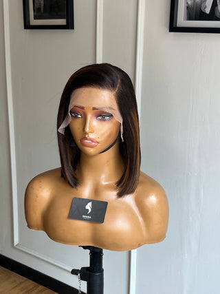 Retha Vietnamese SDD 9x6 10” Bleached-to-Highlighted Wig