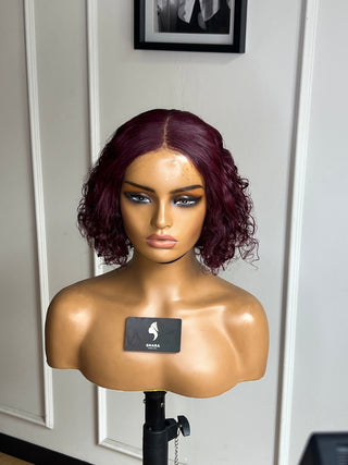 13a Water Curl 4x4 6” Burgundy Wig (Available instore & Whatsapp)