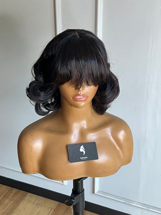 13a Wavy 10” 1x4 Fringe Wig
