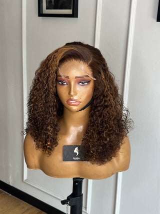 14a Curls SDD 5x5 14” Highlighted Wig