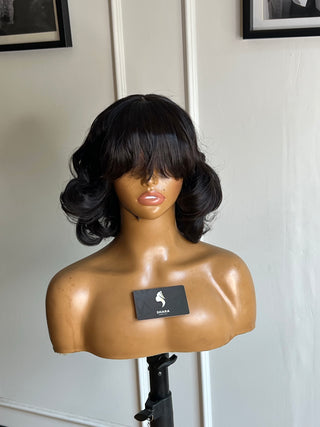 13a Wavy 10” 1x4 Fringe Wig