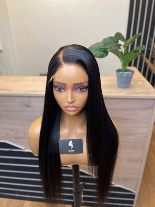 Clearance faulty wigs :14a 5*5 HD machine made wig 26”