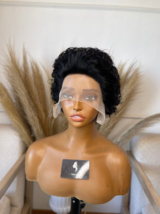 Clearance wigs: Free part water curl pixie (Available instore & Whatsapp)