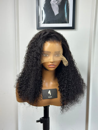 Clearance unit:Double drawn 20” Jerry curls Full frontal machine made