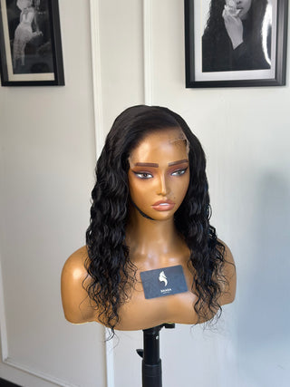 Clearance Unit:13a Water curl 6*6 HD wig 16”