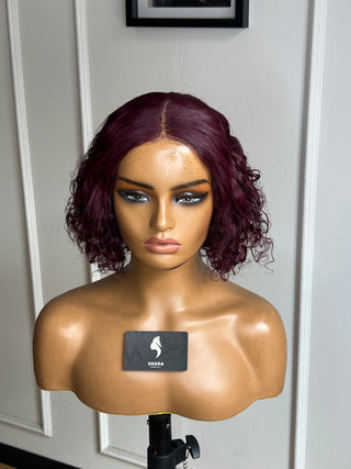 13a Water Curl 4x4 6” Burgundy Wig (Available instore & Whatsapp)