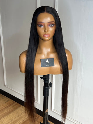 Clearance Unit: Pure Virgin Hair 5x5 HD Extra Volume 32” bleached