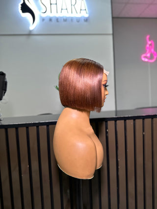 Clearance: Brown 5×5 glueless Bob with 130% Density