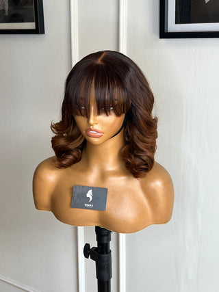Clearance Unit:14a Bodywave 5x5 fringe Bleached 14”