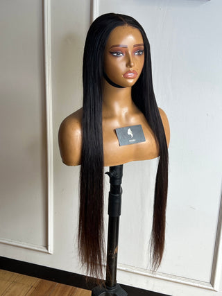 Clearance Unit: Pure Virgin Hair 5x5 HD Extra Volume 32” bleached
