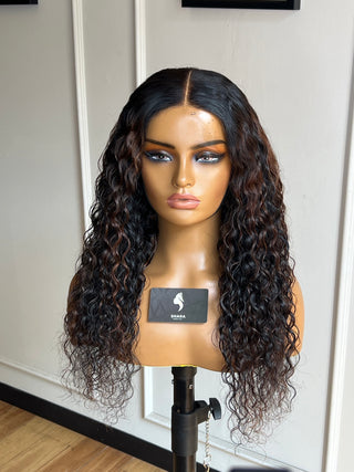 Mongolian Curls Bleached 5x5 HD 20” Wig