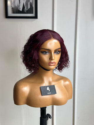 13a Water Curl 4x4 6” Burgundy Wig (Available instore & Whatsapp)