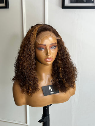 14a Curls SDD 5x5 14” Highlighted Wig