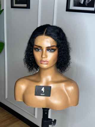 12a Water Curl Glueless 4x4 8inch Wig (Available instore & Whatsapp)