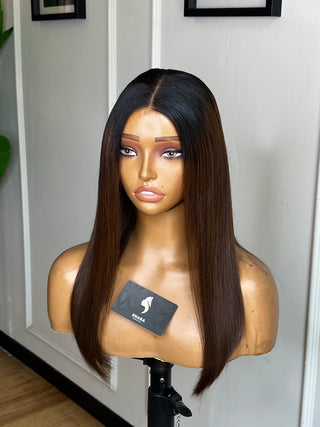 Clearance Unit:Super Double Drawn 5x5 14” Bob Ombré