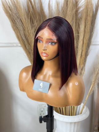 Clearance: 13a Grab and Go 5*5 12” Burgundy Bob (Available instore & Whatsapp)