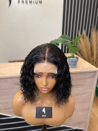 Clearance faulty wigs : 12a Deep curl machine made  12”