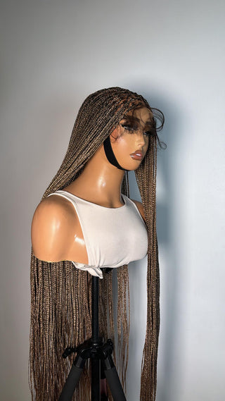 Knotless Braided Blonde 7x7 Glueless HD Wig