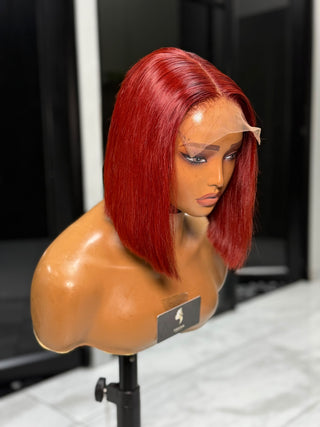 14a Burnt Orange Bob Wig 10”