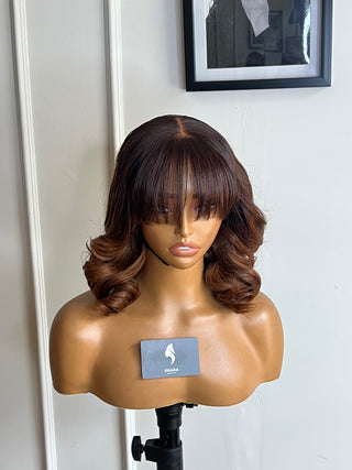 Clearance Unit:14a Bodywave 5x5 fringe Bleached 14”