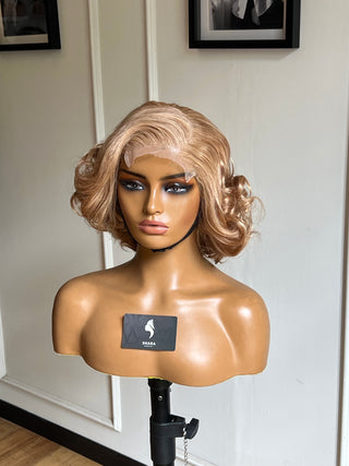13a Bouncy Curls Glueless 5x5 10” Blonde