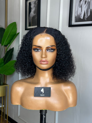 13a Jerry Curl Glueless 5x5 12” Wig