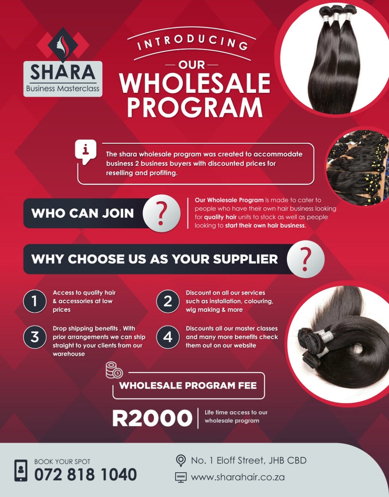 Program : Wholesale Registration fee