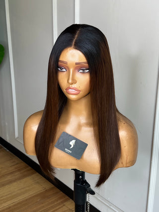 Clearance Unit:Super Double Drawn 5x5 14” Bob Ombré