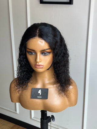 12a Water Curl Glueless 4x4 14inch Wig (Available instore & Whatsapp)
