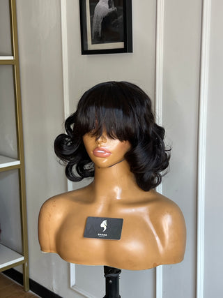 13a Wavy 10” 1x4 Fringe Wig