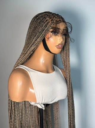 Knotless Braided Blonde 7x7 Glueless HD Wig