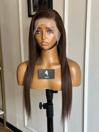 Clearance Unit: 12a Brown 18” Full Frontal Wig
