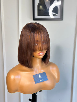 Clearance Unit: 13a double drawn fringe 2*6 8” Bleached to Brown