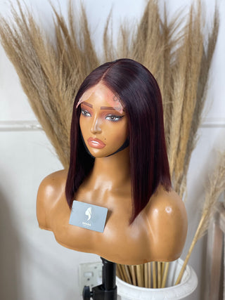 Clearance: 13a Grab and Go 5*5 12” Burgundy Bob (Available instore & Whatsapp)