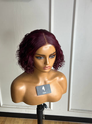 13a Water Curl 4x4 6” Burgundy Wig (Available instore & Whatsapp)