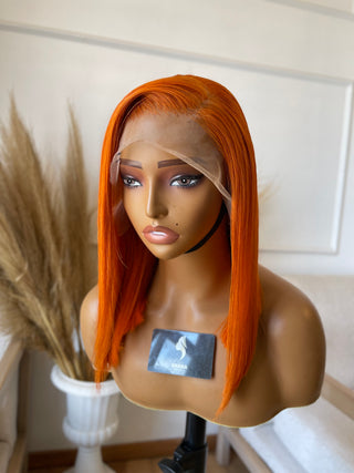 Clearance faulty wigs : orange bob 12a Full frontal 16”