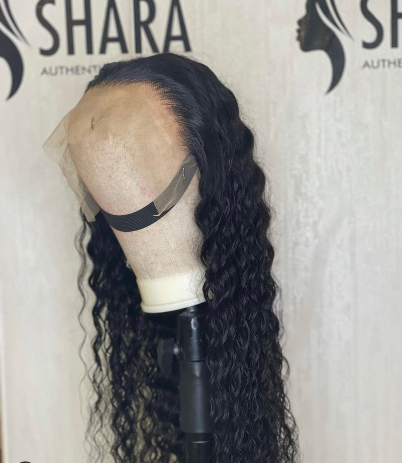 Factory Made : 12a Malaysian Deep Curly Frontal Wigs