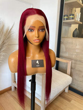 Clearance: 13a Red Full Frontal Factory Made Wigs