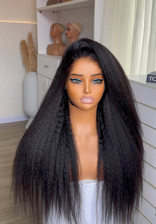 13a Machine Made Wigs : Kinky Straight Full Frontals Wigs