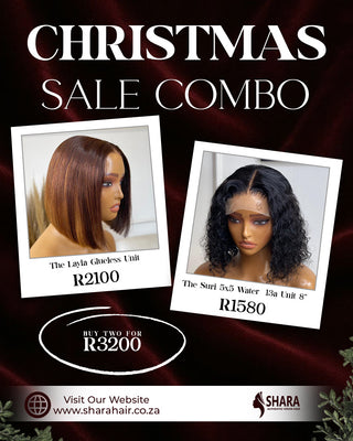 Combo: The Layla glueless wig + The Suri 5x5 water curl 13a wig